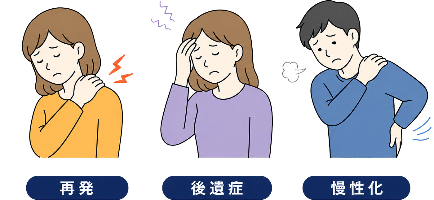再発・後遺症・慢性化