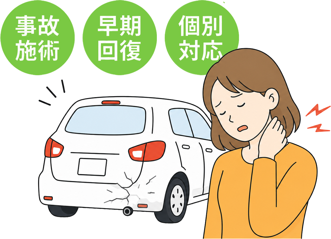 事故施術・早期回復・個別対応