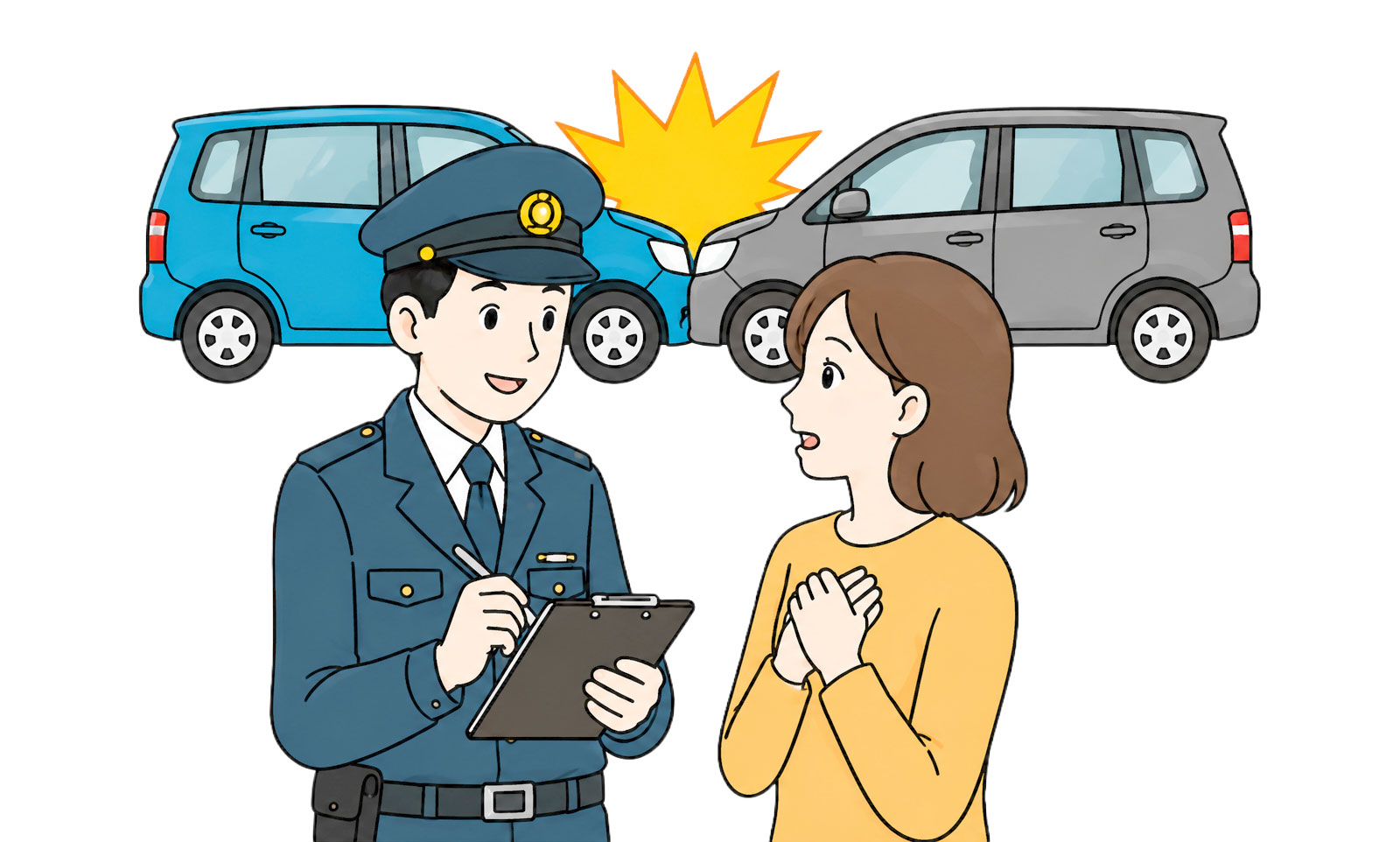 事故後は必ず警察を呼ぶ
