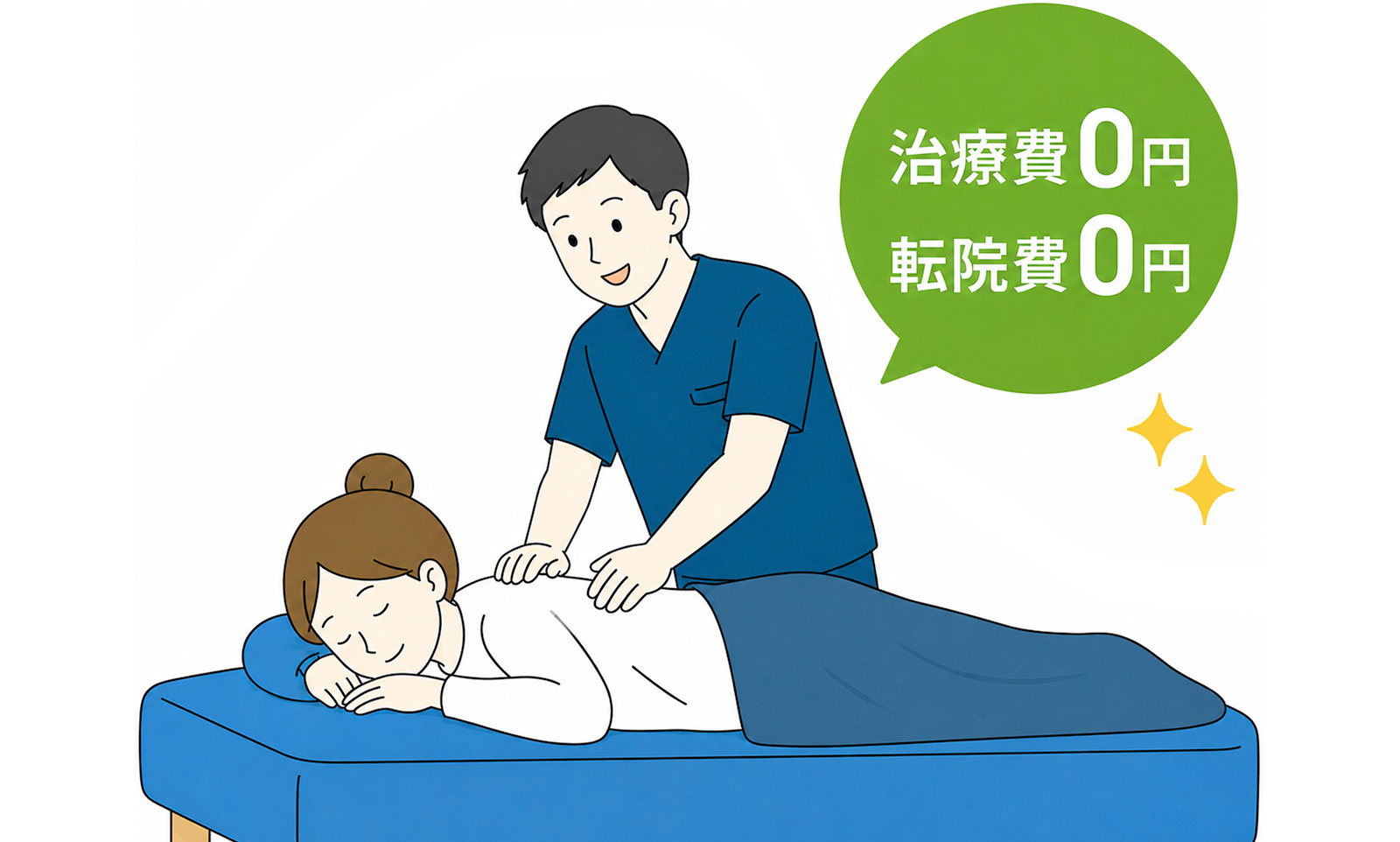 整骨院で施術スタート